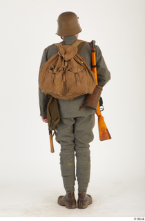  Austria-Hungary army uniform World War I. ver.1 - poses army poses with gun soldier standing uniform whole body 0005.jpg